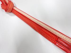 未使用品　正絹　撚り房　手組帯締め